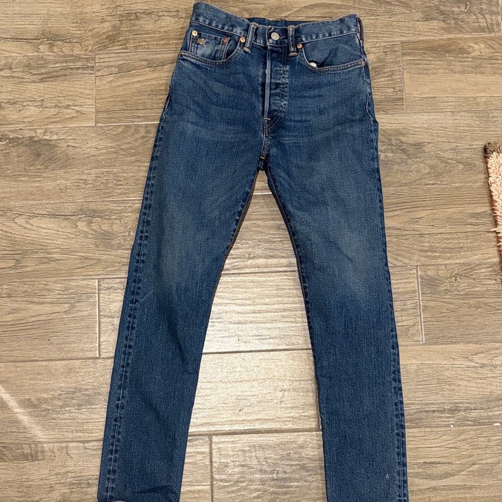Ralph Lauren Double RL Dark Blue Straight Leg Jeans
